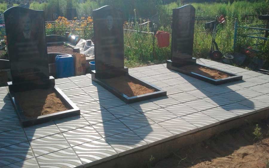 Укладка плитки на памятник Укладка плитки на памятник